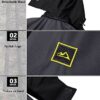 TACVASEN Herren Outdoorjacke Wasserabweisend Wanderjacke Leicht Übergangsjacke Funktionsjacke Trekkingjacke mit Abnehmbarer Kapuze – Bild 3
