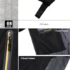 TACVASEN Herren Outdoorjacke Wasserabweisend Wanderjacke Leicht Übergangsjacke Funktionsjacke Trekkingjacke mit Abnehmbarer Kapuze – Bild 5