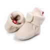 TMEOG Unisex-Baby Krabbelschuhe Winterschuhe Wollschuhe Neugeborenes Stiefel Booties Gefütterte Boots für Baby 0-18Monate – Bild 3