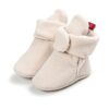 TMEOG Unisex-Baby Krabbelschuhe Winterschuhe Wollschuhe Neugeborenes Stiefel Booties Gefütterte Boots für Baby 0-18Monate – Bild 5