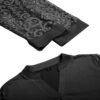 Teesho Damen Bluse 3/4 Ärmel V-Ausschnitt Tunika Lässige Tops Locker Oberteil Lace Ärmel Blusen – Bild 5