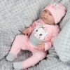 TupTam Baby Mädchen Jungen Bekleidungsset Langarmbody Hose Mütze mit Aufdruck Spruch 3 teilig – Bild 3