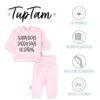 TupTam Baby Mädchen Outfit Langarmshirt mit Print Spruch Babyhose Babykleidung 2teilig – Bild 3