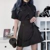 YINGWIN Minirock Damen Sexy Cosplay Gothic Kleidung Damen Mini Skirt mit Taschen – Bild 4