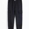 YOUNGSOUL Kinder Jogginghose Jungen Cargo Jogger Hose Sweathose Freizeithose mit Elastischem Bund – Bild 5